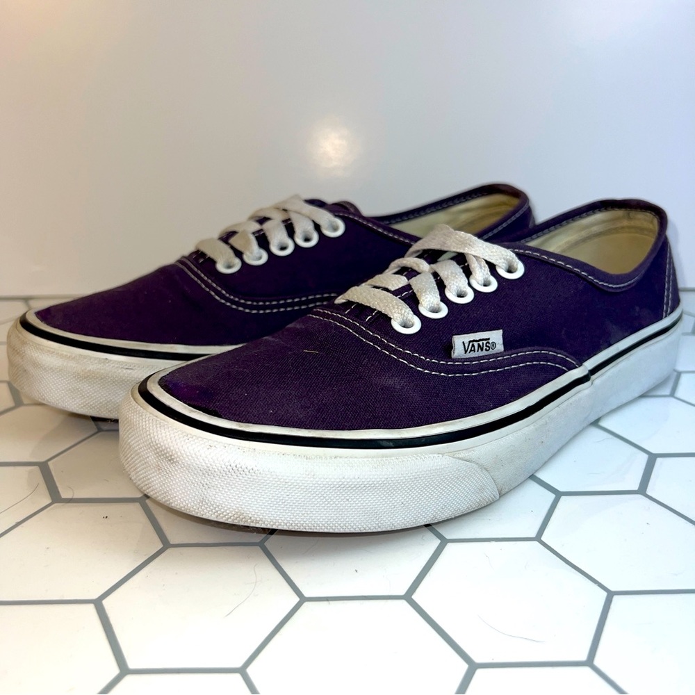 Vans shoes in purple
